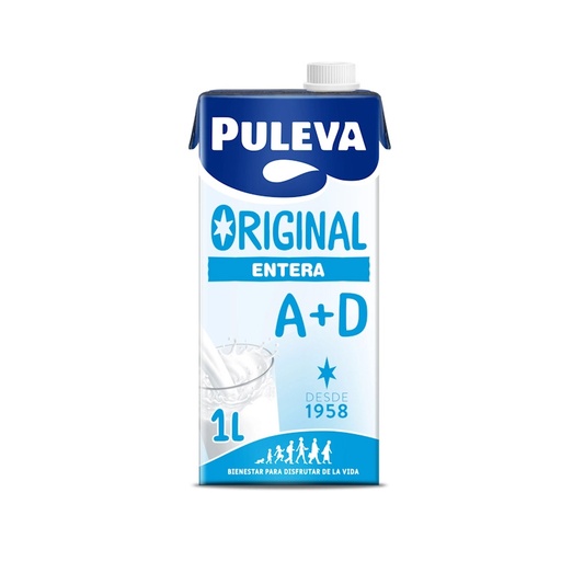 [0000461] LECHE PULEVA BRIK 1 L.  ENTERA